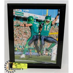 WESTON DRESSEL SASKATCHEWAN ROUGHRIDERS SIGNED