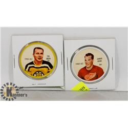 LOT OF TWO 1961-62 SHERRIFF-SALADA VINTAGE HOCKEY