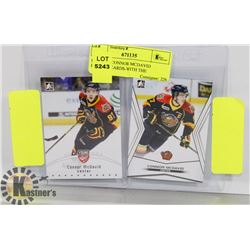 LOT OF 2 CONNOR MCDAVID HOCKEY CARDS-WITH THE