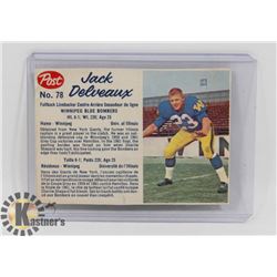 1962 POST CEREAL FOOTBALL CARD.