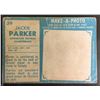 Image 2 : 1961 JACKIE PARKER TOPPS FOOTBALL CARD #39.
