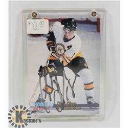 CHAD KILGER KINGSTON FRONTENACS SIGNED CARD.