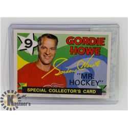 GORDIE HOWE MR HOCKEY DETROIT RED WINGS 71-72