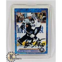 BRENT GRETZKY SIGNED ROOKIE CARD TAMPA BAY