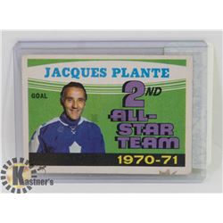 JACQUES PLANTE 71-72 OPEECHEE 2ND TEAM ALL STAR