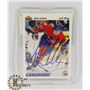 Image 1 : JOHN LECLAIR MONTREAL CANADIENS SIGNED ROOKIE CARD
