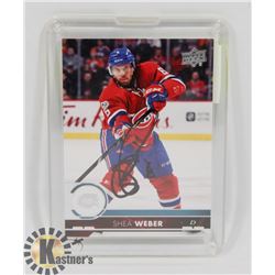 SHEA WEBER MONTREAL CANADIENS SIGNED CARD.