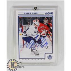 NAZEM KADRI TORONTO MAPLE LEAFS SIGNED CARD.