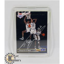 SHAQUILLE O'NEAL SIGNED ROOKIE CARD ORLANDO MAGIC.