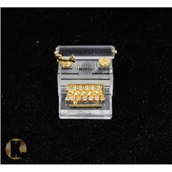 TYPEWRITER SWAROVSKI FIGURINE