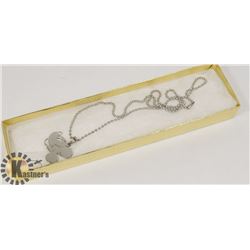 MICKEY MOUSE SHAPED PENDANT WITH TITANIUM