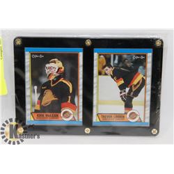 TREVOR LINDEN & KIRK MCLEAN FRAMED 1989-1990