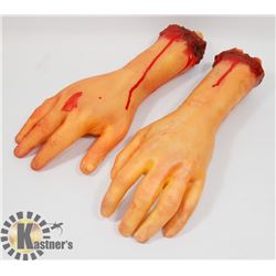 PAIR OF NEW HALLOWEEN HORROR BLOODY HANDS