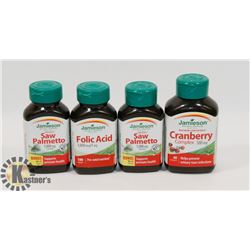 LOT OF 4 JAMIESON VITAMINS INCL FOLIC ACID,