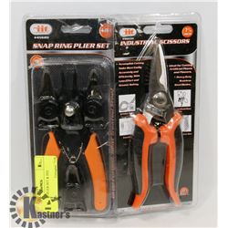 SNAP RING PLIER SET & IND. SCISSORS