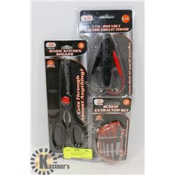 110-460 VOLT TESTER-SCREW EXTRACTORS AND MAGIC