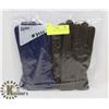 Image 1 : 2 PACK LADIES LEATHER GLOVES SZ SMALL