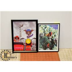 LOT OF 2 NEW 3D ANIMAL PICTURES