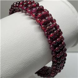 FLEXIBLE GARNET BRACELET