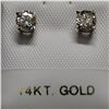 Image 3 : 14K WHITE GOLD DIAMOND EARRINGS