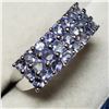 Image 1 : SILVER TANZANITE RING