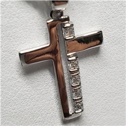 SILVER CROSS NECKLACE