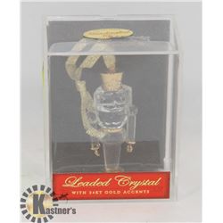 HANDCRAFTED 24K GOLD ACCENT CRYSTAL CHRISTMAS