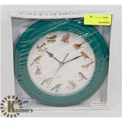 SINGING BIRD WALL CLOCK