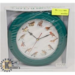 SINGING BIRD WALL CLOCK