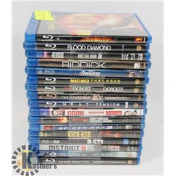 LOT OF 17 ASSORTED BLU RAYS