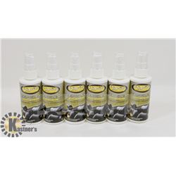 SIX BOTTLES OF HYDZ LEATHER CLEANING PRODUCT