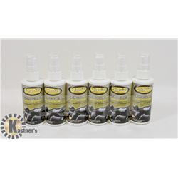 SIX BOTTLES OF HYDZ LEATHER CLEANING PRODUCT