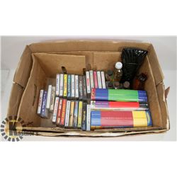 COLLECTIBLE LOT-BLACK OBSIDIAN STATUE,OLD BOTTLES,