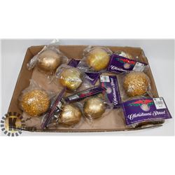 9 HUDSON BAY CO SEALED CHRISTMAS ORNAMENTS