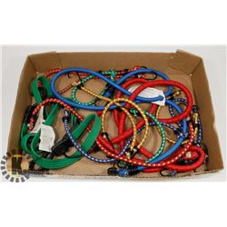FLAT OF VARIOUS LENGTH BUNGEE CORDS