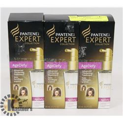 3 BOTTLES OF  PANTENE EXPERT AGE DEFY HAIR