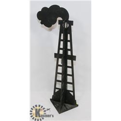 METAL OIL RIG STATUE, 16"