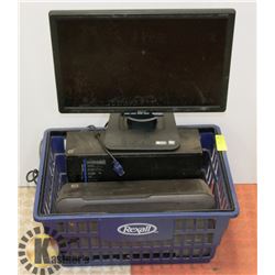 DESKTOP COMPUTER W/MONITOR & PRINTER