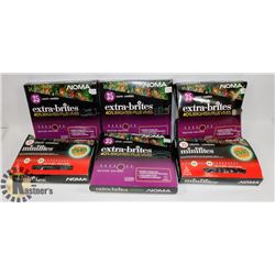 6 BOXES OF NOMA ESTRA BRITES/MINI LITES