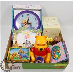 FLAT OF ASSORTED WINNIE THE POOH MERCHANDISE