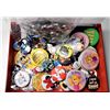Image 1 : 10)  LOT OF OVER 50 BADGES INCLUDING