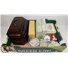 Image 1 : BOX OF COLLECTABLE JEWELLERY BOXES AND TINS