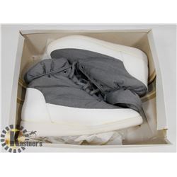 NEW GREY & WHITE GIRLS SIZE 6 WINTER SHOES