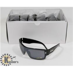 BOX OF BLACK DESIGNER SUNGLASSES