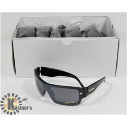BOX OF BLACK DESIGNER SUNGLASSES
