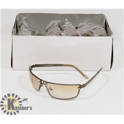 BOX OF AMBER DESIGNER SUNGLASSES