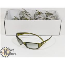 BOX OF DARK GREEN DESIGNER SUNGLASSES