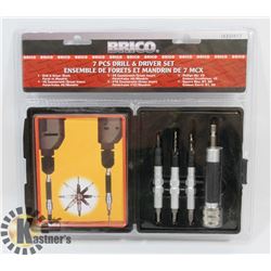 NEW! 7PC DRILL AND DRIVER SET