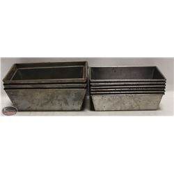 GROUP OF 9 ASSORTED SINGLE-LOAF BAKING PANS