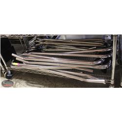 GROUP OF 6 ALUMINUM PORTABLE TRAY STANDS